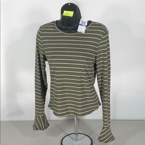 Ultra flirt long sleeve crop top